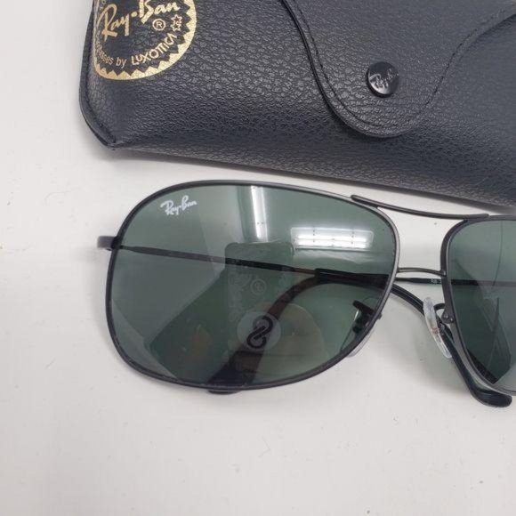 RAY-BAN Aviator Sunglasses Black RB 3267 NWOT - Picture 5 of 7